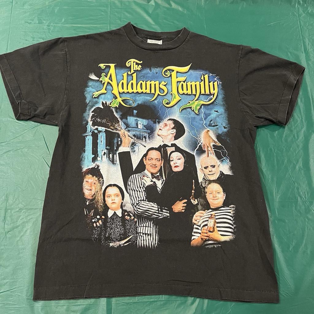 Vintage 90er The Adams Family Film Promo Rap T-Shirt Größe L