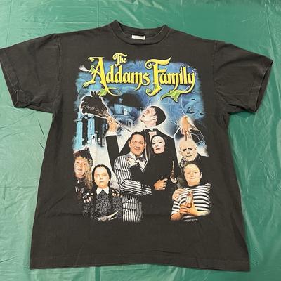Vintage 90s The Adams Family Movie Promo Rap Tee T-Shirt Size Large