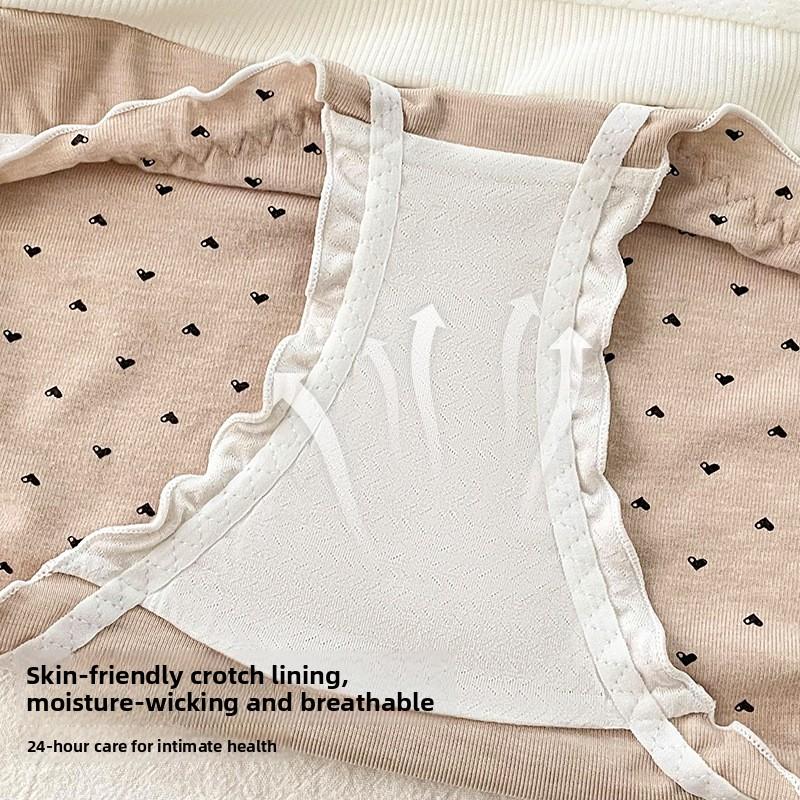 Ladies' Spring and Autumn New Sweet and Sexy Antibacterial Crotch Seamless Skin Friendly Underwear