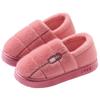 New cotton slippers large size autumn and winter warm indoor household soft sole non-slip plush thick sole cotton shoe bag heel