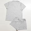 Damen Homewear Sommer Kurzarmhemd Shorts Anzug Pyjama