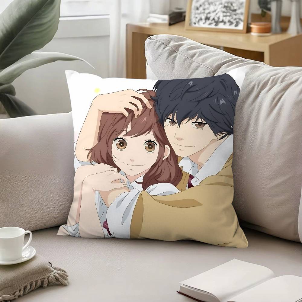 

Anime AAo Haru Ride Throw Pillow Covers Pattern Cushion Cover Suitable For Sofa Bedroom Car Pillow Cover 40x40 cm