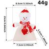 Knitted Drawstring Christmas Bags Drawstring Santa Snowman Doll Storage Bag Festive Compact Sacks Stocking Pouches For Kids