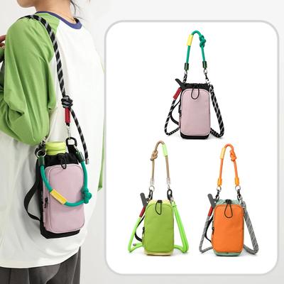 Fashion Large Capacity Solid Canvas Women's Shoulder Bag Sweet Fresh Drawstring Bucket Bag Lightweight Versatile Crossbody Bags