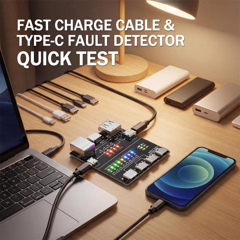 Fortschrittliches USB-Diagnosemodul Intelligenter Chip zur Überwachung der Datenübertragungsstabilität bei Telefon-, Tablet- und Computerkabeln