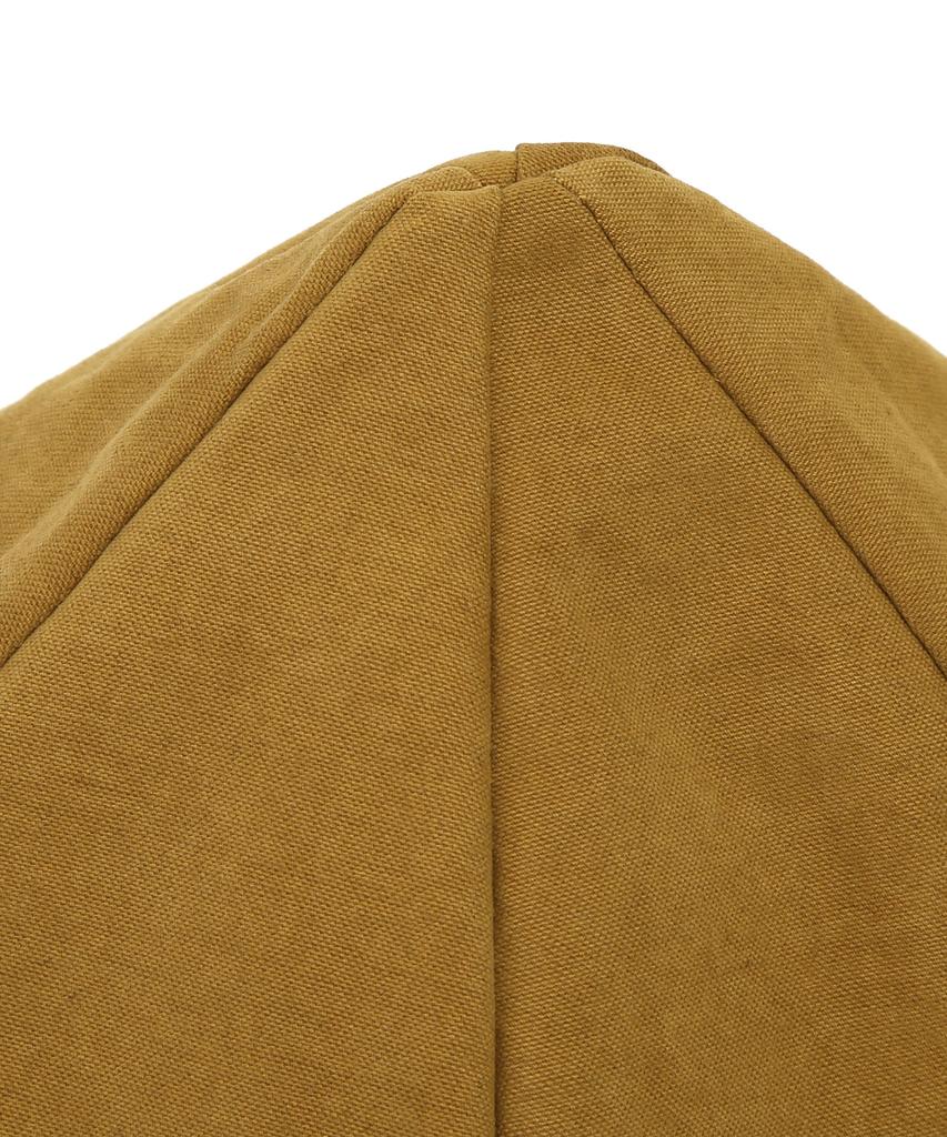 Eondeokeonteulolseutyudio Cotton Bucket Hat Wire Bell Bucket / Bio / Dark Mustard