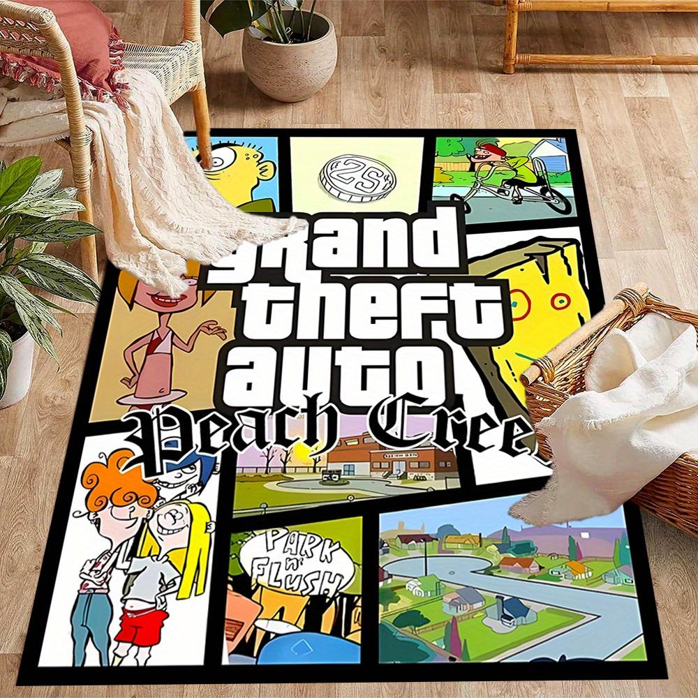 Grand Theft Auto Peach Creek Themed Antislip S Durable Polyester Home Decor S Large Size Durable Floor For Living Room Restaurant Entrance Office Desk