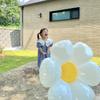Large Sunflower Yellow Smiley Face Daisy Foil Balloon for Children's Party Decoration & Photo Prop