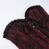 Ladies Lace Pattern Strapless Vest Elastic Rope Corset with Adjust Rope Universal Women Banquet Dress Shirt Coat Corset