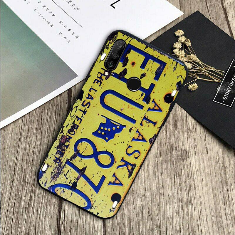 Retro Vintage License For Huawei Nova 5T 9 10 SE 7i 8i 11i 12i Y73 Y90 Y70 Y72 Y61 Y91 P60 Pro P40 P30 Lite Case