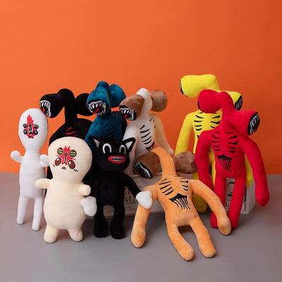 Anime Siren Head for Kids Cartoon Mermaid Head Plush Doll Horror Black Cat Stuffed Animals for Children Christmas Gift