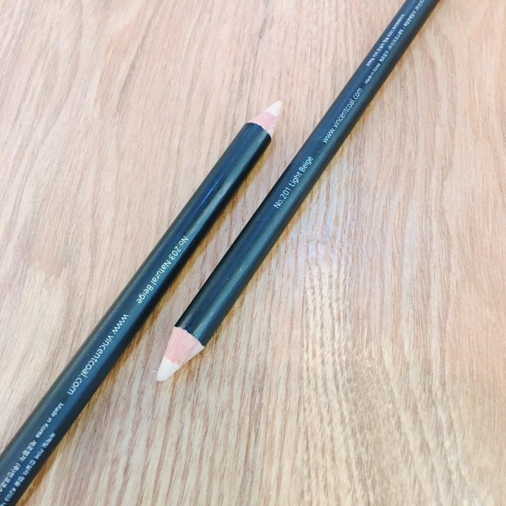 Vincent Cole Perfecting Cover Concealer Pencil Stick, #203 Natural Beige (Sharpener Included), 1 Pcs