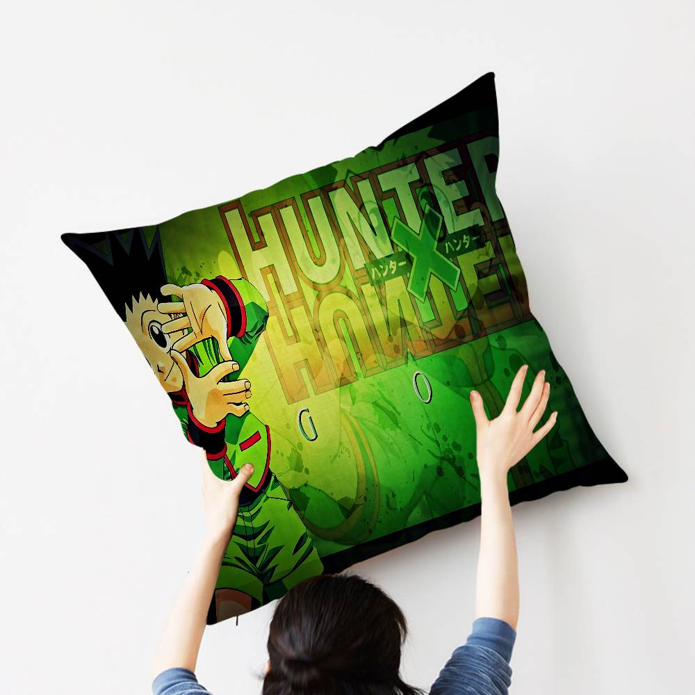 Anime Hunter X Hunters Personalized Pillow Dust Cover Bedroom Kids Party Decoration Pillowcase Birthday Children Gift