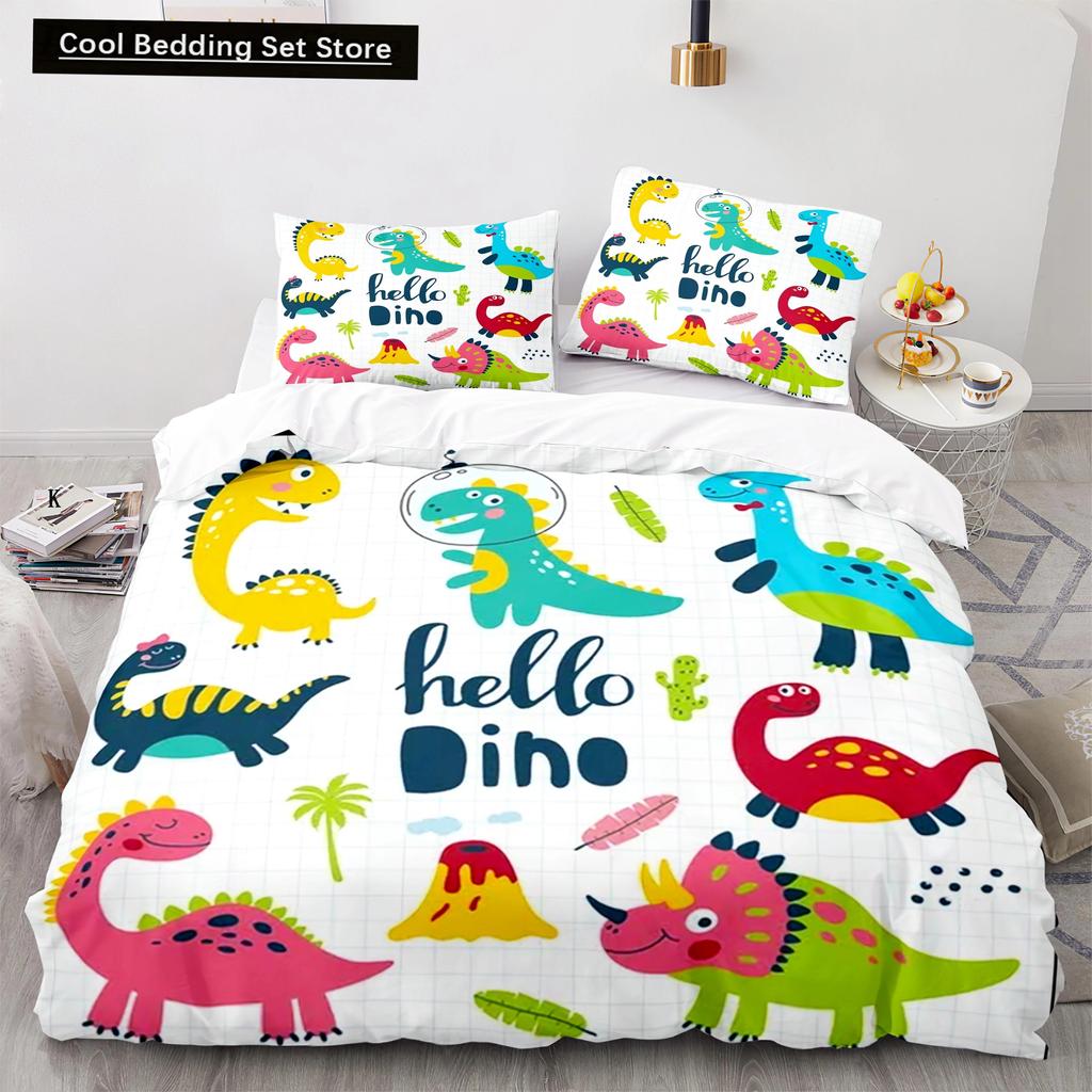 Kreslený Pes Zvířata Povlak na přikrývku Velikost King Queen Rozkošný Mazlíček Štěně Ložní souprava pro Děti Chlapce Dívky Divoká příroda Polyesterový Povlak na přikrývku