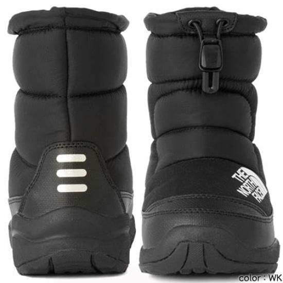 The North Face K Nuptse Bootie VII TNF Size 18 Black/TNF Black,