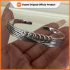 100% Solid 925 Sterling Silver Retro Bracelet for Women Men Vintage Handmade Wide Hollow Shape Simple Bracelet Birthday Gift