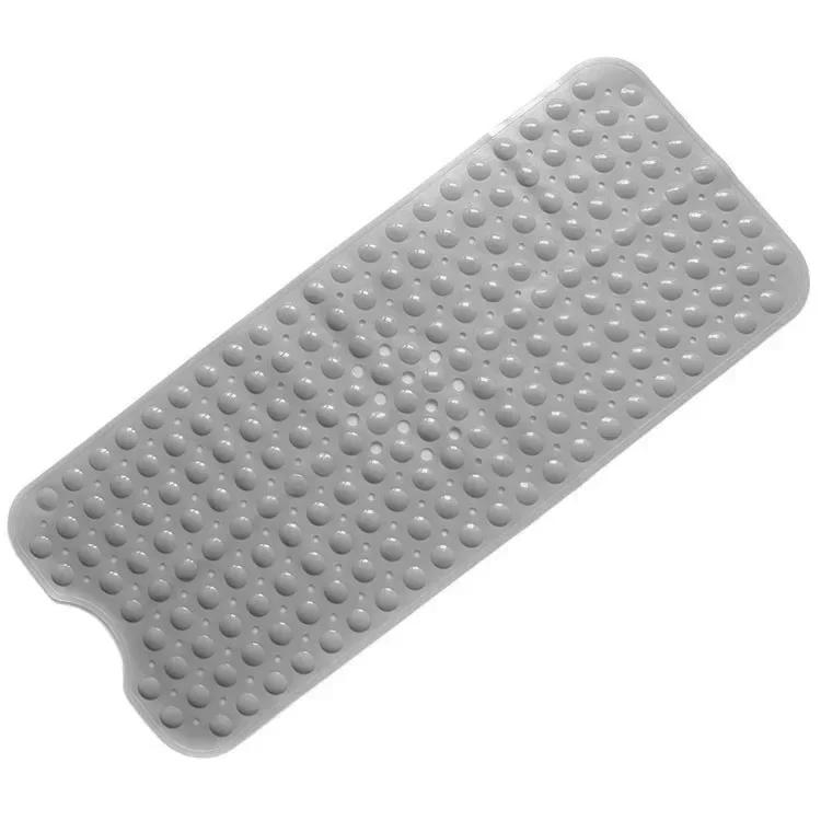 Soft 100x40cm PVC Bathroom Mat - Exquisite Anti-Slip Bathtub Mat with Suction Cups, Non-Slip Shower Floor Pad Simple Bath Mat