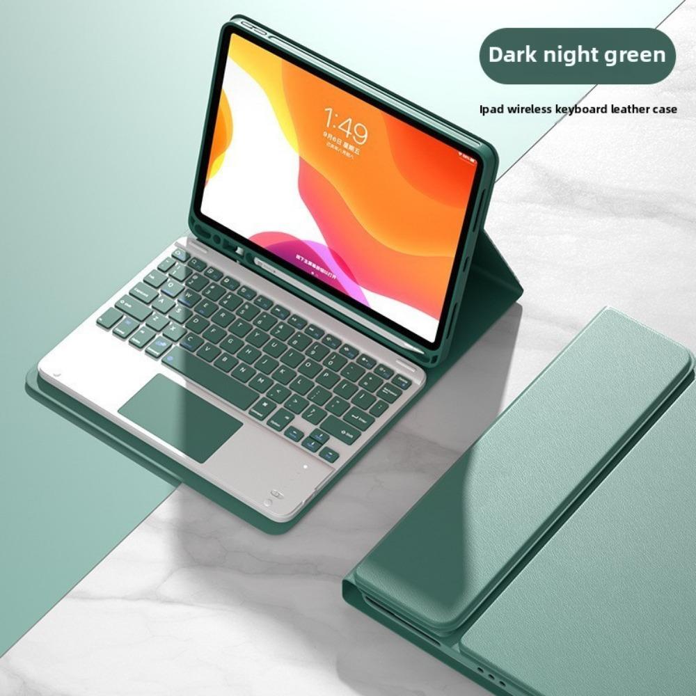 Bluetooth Keyboard Cover Set for iPad Pro 11 2021 with Apple Pencil Slot 10.5 12.9 Protective Case