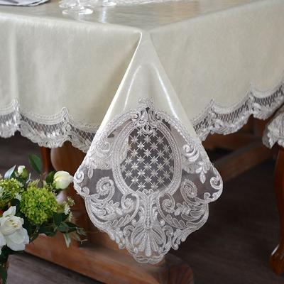 Tischdecke aus Pu-Leder mit Spitze, wasserdicht, rechteckig, für Esszimmer, Küche, Geburtstagsparty, Tischläufer, quadratisch, schmutzabweisend