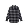 UNIQLO Flannel Check Long Sleeve Shirt Men shirts Light-Gray 462400-07