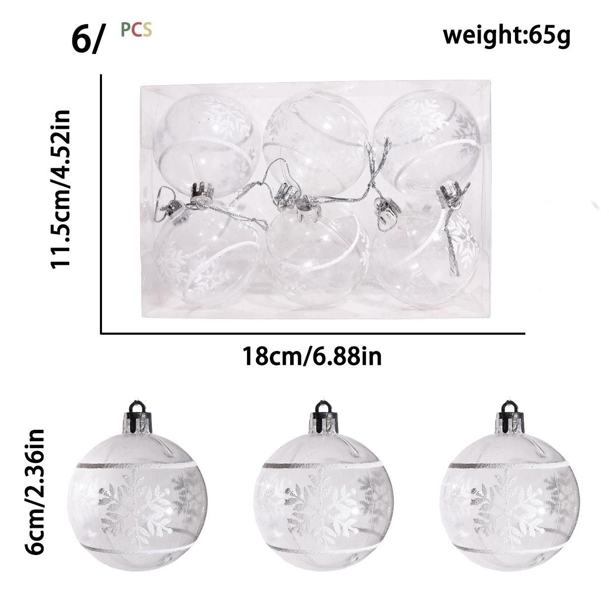 

Transparent Christmas Balls Lightweight Christmas Painted Ornaments Christmas Ball Ornaments For Garland Centerpiece