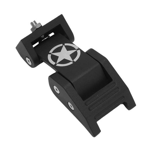 Black Aluminum Hood Lock Set for Jeep Wrangler - Locking, Modified Accessories
