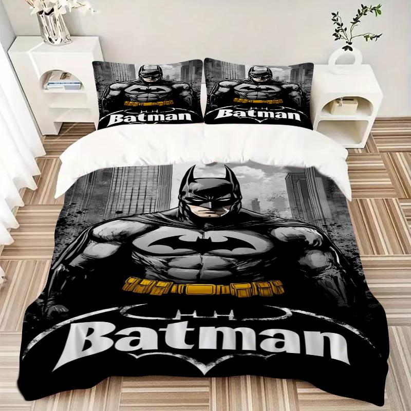 Batman Urban Legend Print 3Pcs Bedding Setduvet Cover With 2 Bedropillowcase Home Birthday Gift