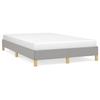 Bed Frame without Mattress Light Grey 120x190 cm Fabric
