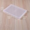 Pack Of 5 Clear Flat Plastic Storage Boxes for Organizing Beads Tools Letter and Papers Transparent Organizers Case