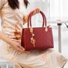 High-quality Textured Diamond-pattern Tote Bag for Women, 2024 New Trendy Festive Bridal Bag, Versatile Wedding Bag, Commuter Handbag