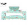 Versatile Hair Claw for Ponytail Colorful Polka Dot Clip Women, Sweet Macaron Style Non-slip Shark Half Up Bun Clips Gripper Thick Hair, Lightweight