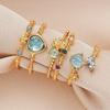 New Crystal Rings Heart Adjustable Ring Irregular Geometry Punk Vintage Rings Set for Women Girls Fashion Jewelry