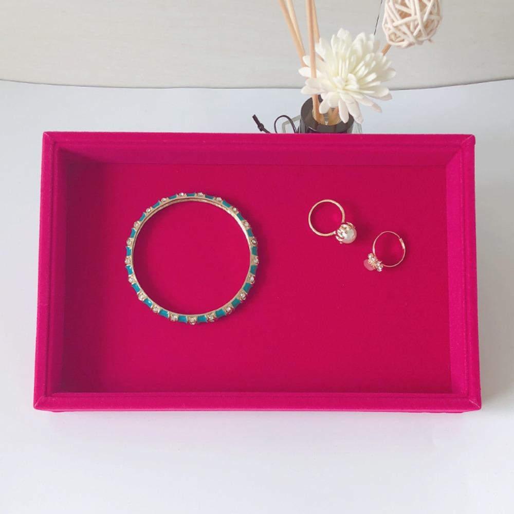 Small Fleece Ring Plate, Stud Earrings, Earrings Plate, Empty Plate, Jewelry Display Rack, Jewelry Storage Box, Tray.