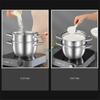 20-24CM thick soup pot 304 stainless steel steamer Congee Noodle Soup Pot Small boiling pot For gas induction cookers hotpot