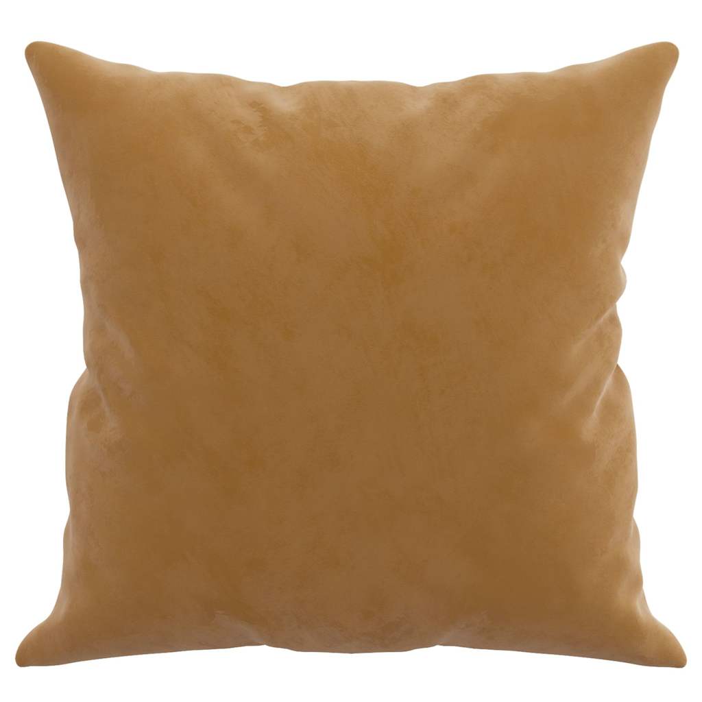 Decorative Cushions 2 Pcs Brown 40x40 cm Velvet