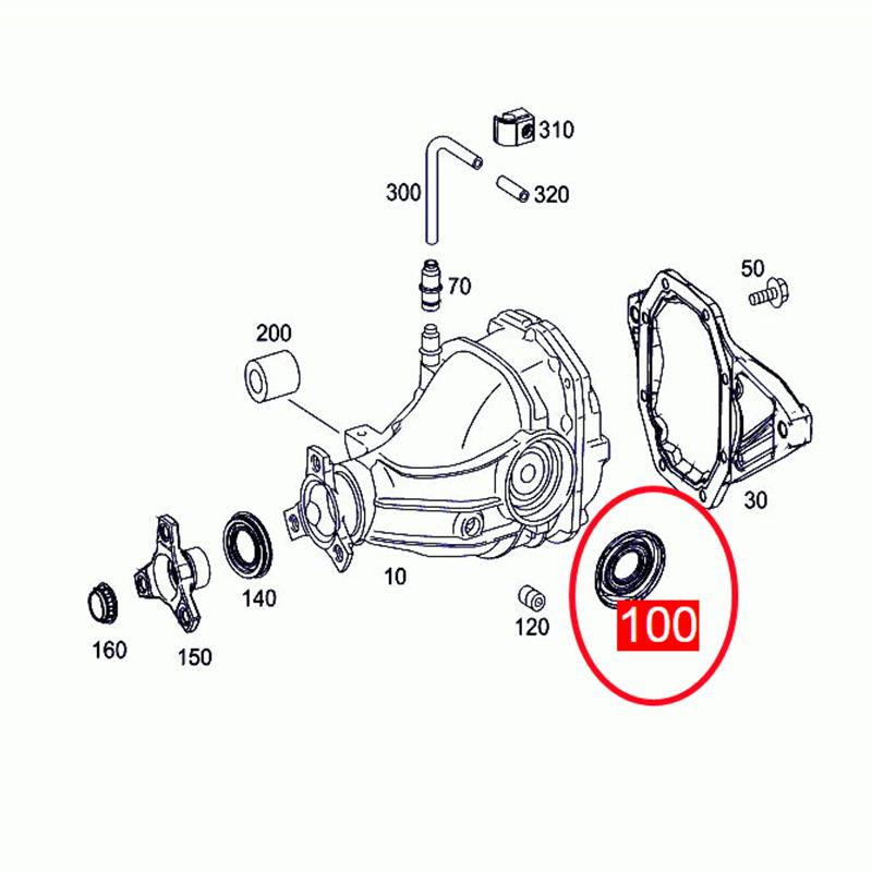 0259972647 Axle Shaft Seal For Mercedes Benz W209 W218 W204 W205 W211 W212 W213 W207 W166 W220 W221 W222 R171 R172 R230 R231