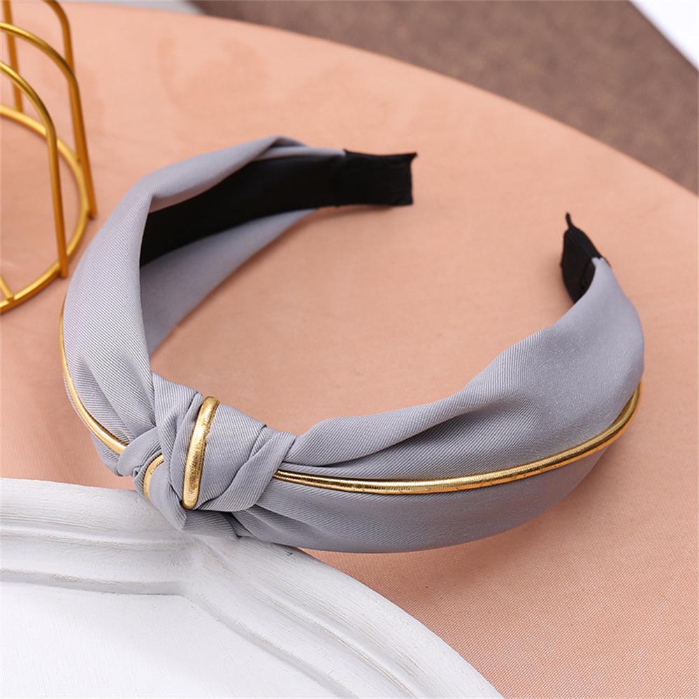 Solid Frabric Knot Headbands For Women Girls Wide Side Hairbands Hair Hoop Fashion Headdress Female Head Bands Hair Accessories