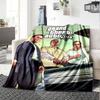 1 buc. Pătură moale din flanelă Grand Theft Auto cu imprimeu de designer O pătură confortabilă pentru toate anotimpurile, perfectă pentru canapea, pat, birou