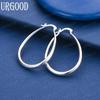 925 Sterling Silver Fashion Gift U-Shaped Pierced Earrings Wedding Jewelry