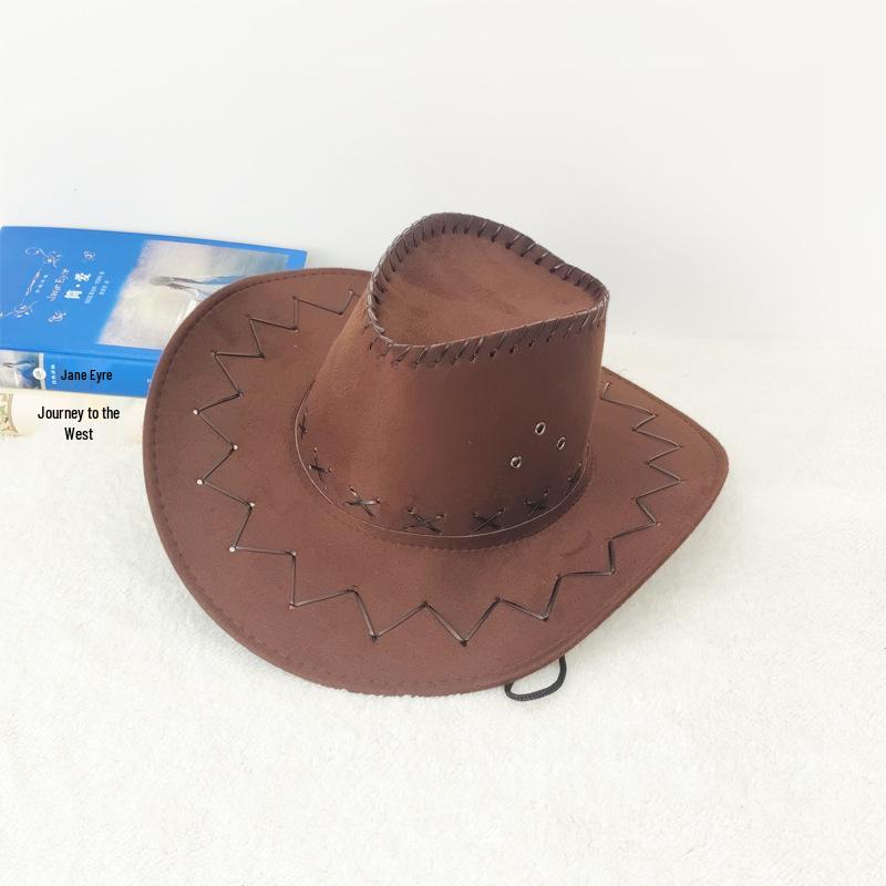 Western Prairie Stroh-Cowboyhut mit großer Krempe für Outdoor-Sommerreisen