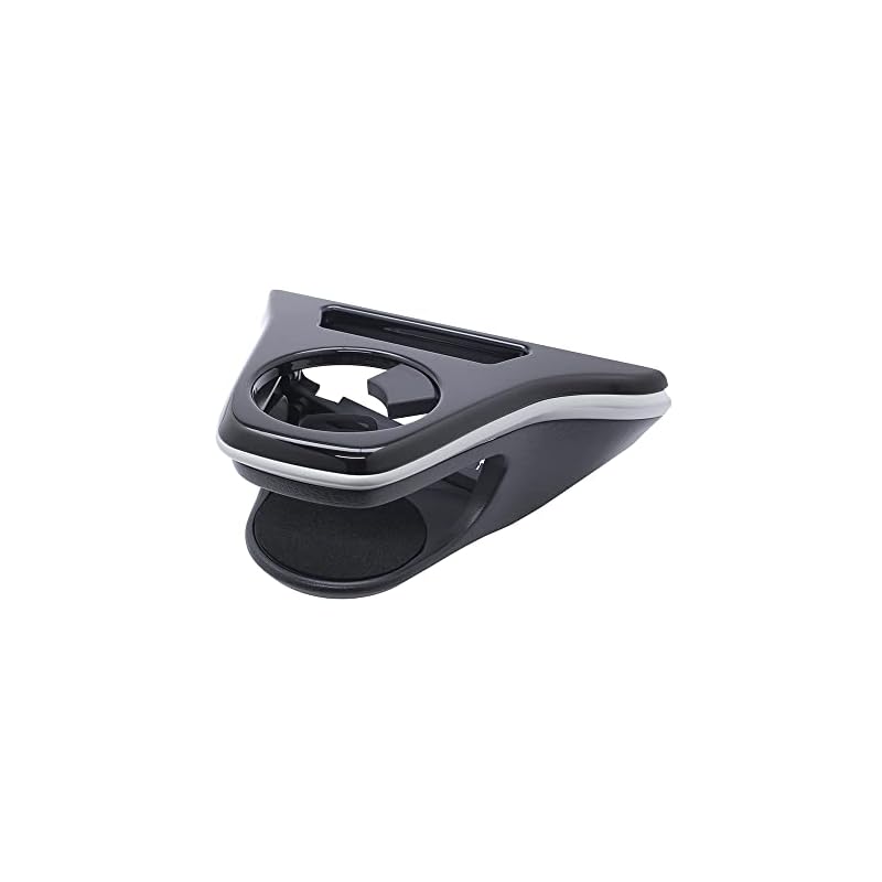 Tsuchiya Yac Vehicle-Specific Toyota Corolla Cross Air Conditioner Drink Holder for Passenger Seat, Black/Silver, 16.4cm Long x 14cm Wide x 21.9cm