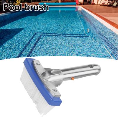 Pool Cleaning Brush High-Density Elastic Bristles Swimming Pool Scrubbing Brush Tough Stain Remover for Home