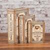 Scaffale per Libri in Legno Retrò Europeo: Ornamenti Vintage e Scatola Decorativa per Libreria