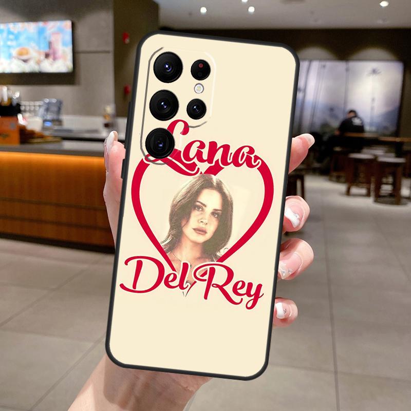 Singer Lana Del Rey Phone Case For Samsung Galaxy S25 Ultra S24 S23 S22 S21 FE S9 S10 S20 Plus S25 FE Soft Cover