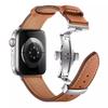 Genuine Leather Strap For Apple Watch Bands 46mm 45mm Ultra2 49mm 44mm 40 41 42mm Bracelet Correa iWatch Series 10 8 7 9 SE 6 5
