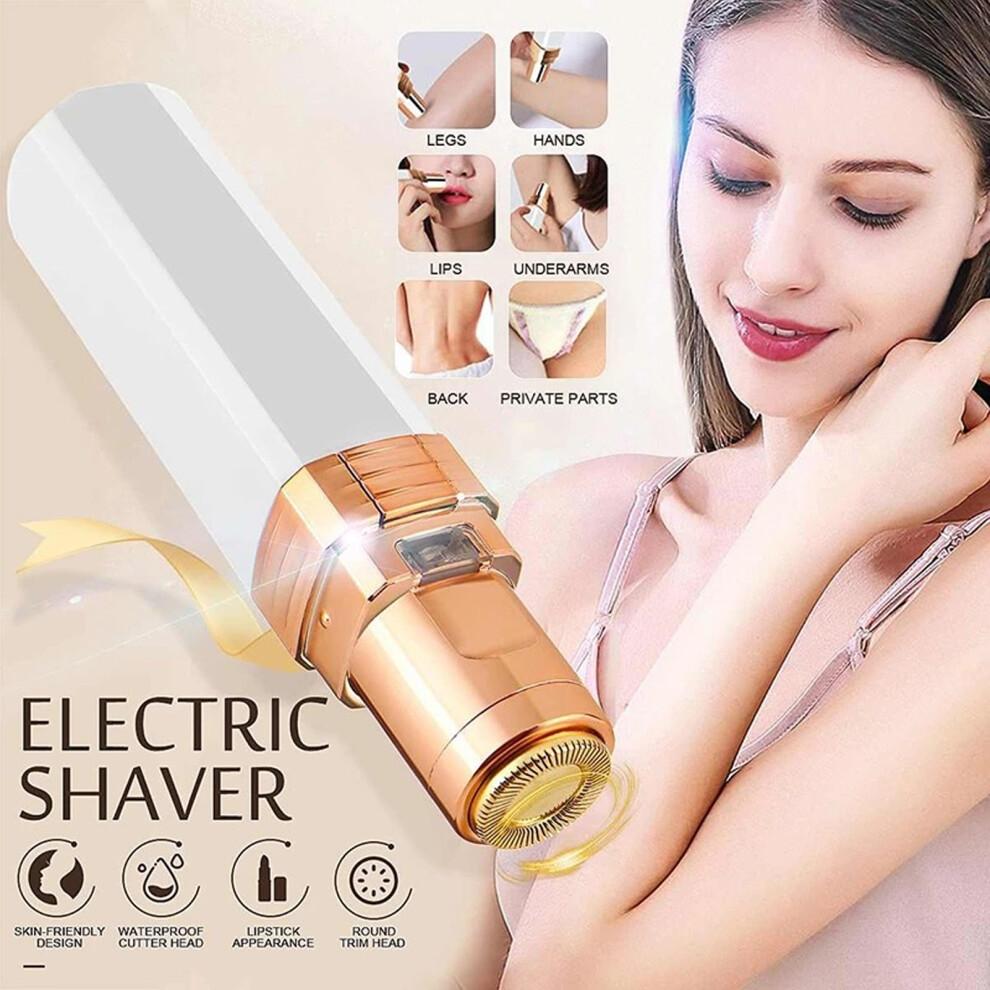 Tondeuse électrique pour le visage, trimmer portable pour les lèvres, rechargeable via USB 400mAh