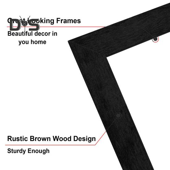 Wooden Photo Frame 5/6/7/8/10 Inch A4 Wall Mounted Easy To Install Display Horizontally or Vertically Table Top Display Photo Frame Office Wall Art