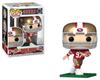 POP Football: Nick Bosa (Running) (Red & Gold Home Uniform) Funko Vinyl Figure (Includes Compatible Box Protector Case), Multicolor, 9.5cm