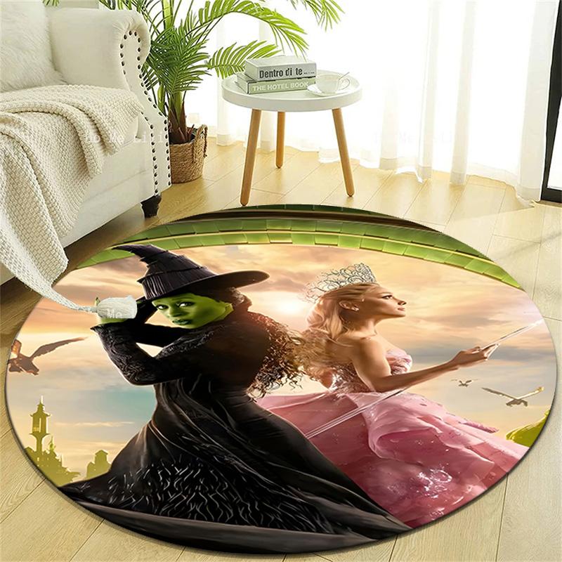 1pc The Wizard of Oz1 Design Printed Area Round Carpet for Bedroom Living Room Home Decor Rugs Mat Non Slip Mat Rug for Bedside