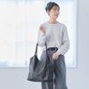 Rootote Women's A4 Size Vertical Tote Bag, Synthetic Leather, Shoulder Strap, LT Round V-Cut - A 3666 (01 Black)